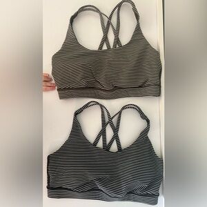 Two Lululemon Energy Sports Bra Size 8